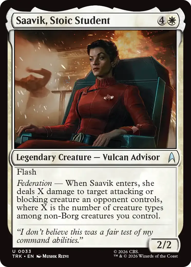 Saavik, Stoic Student — Star Trek — Magic: The Gathering