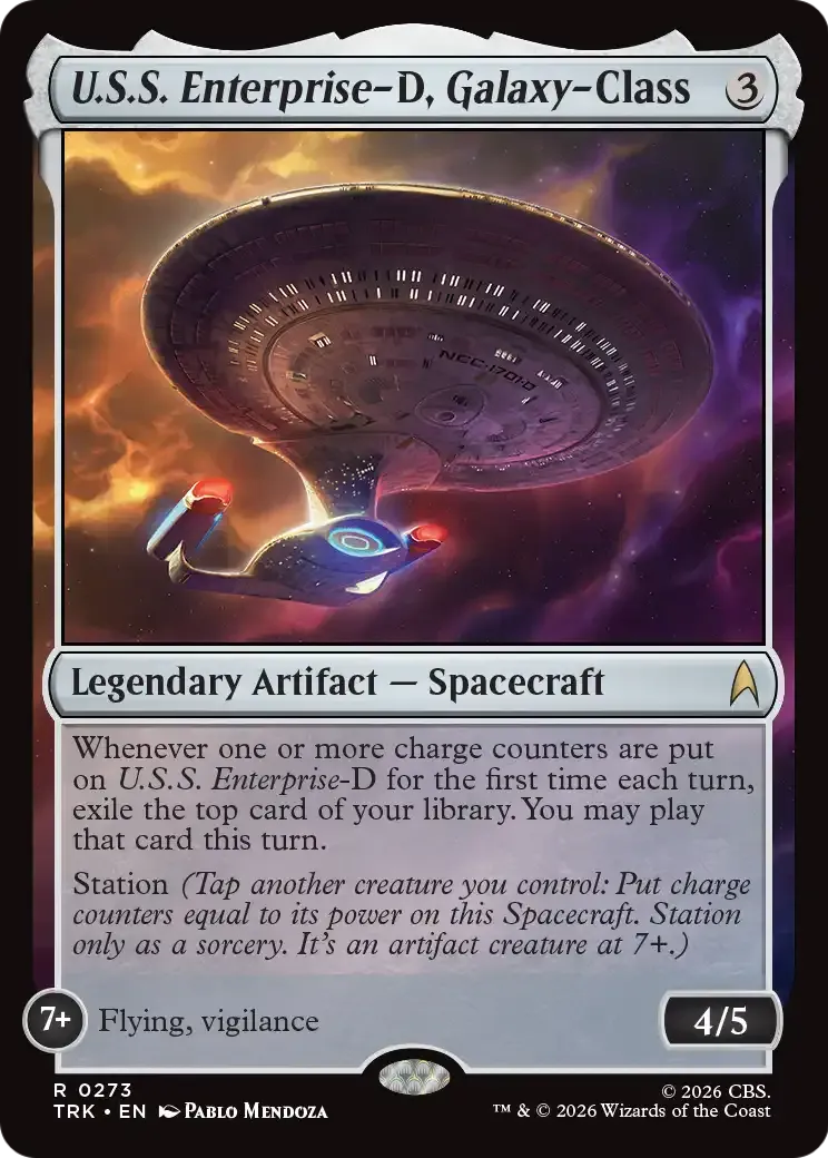 U.S.S. Enterprise-D, Galaxy-Class — Star Trek — Magic: The Gathering