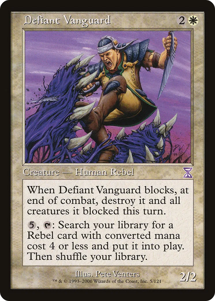 Defiant Vanguard — Time Spiral Timeshifted — Magic: The Gathering