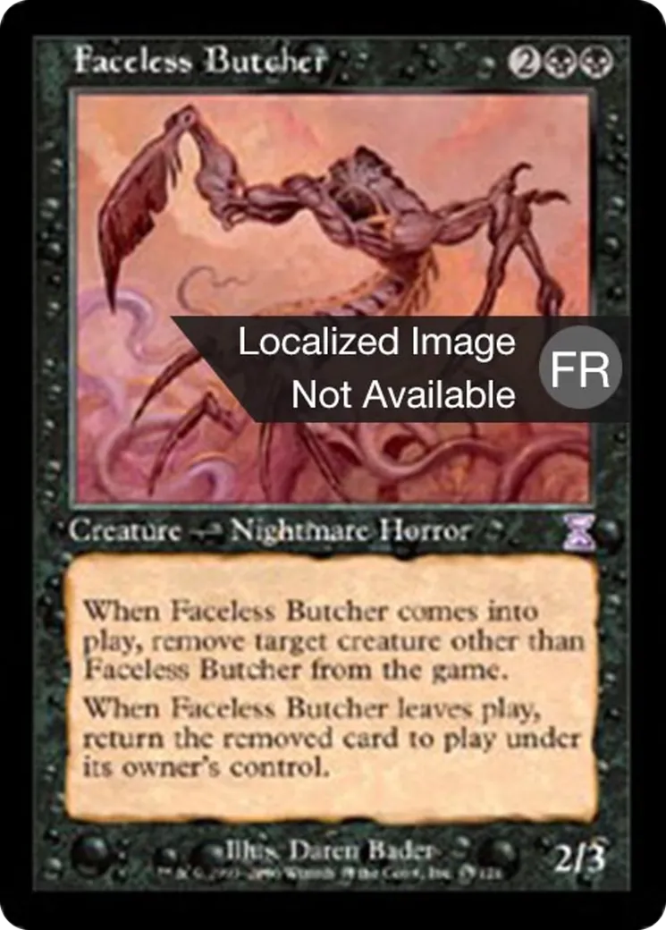 Boucher sans visage — Time Spiral Timeshifted — Magic: The Gathering