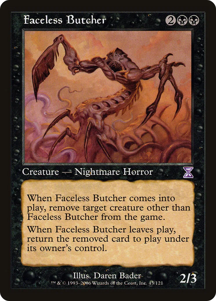 Faceless Butcher — Time Spiral Timeshifted — Magic: The Gathering