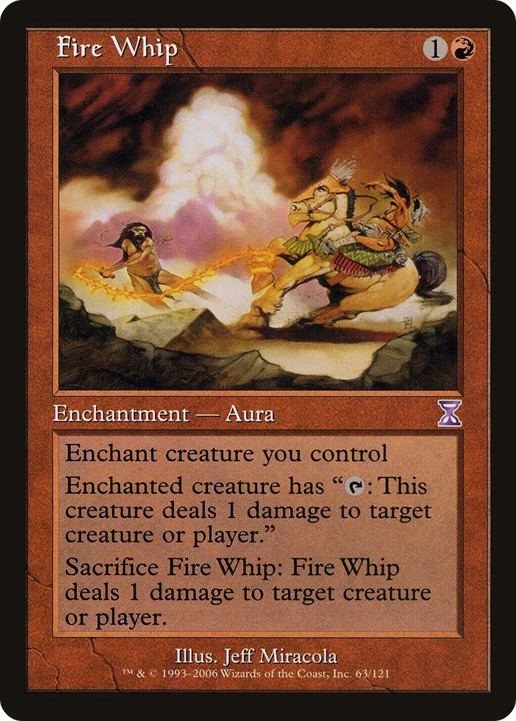 Fire Whip — Time Spiral Timeshifted — Magic: The Gathering