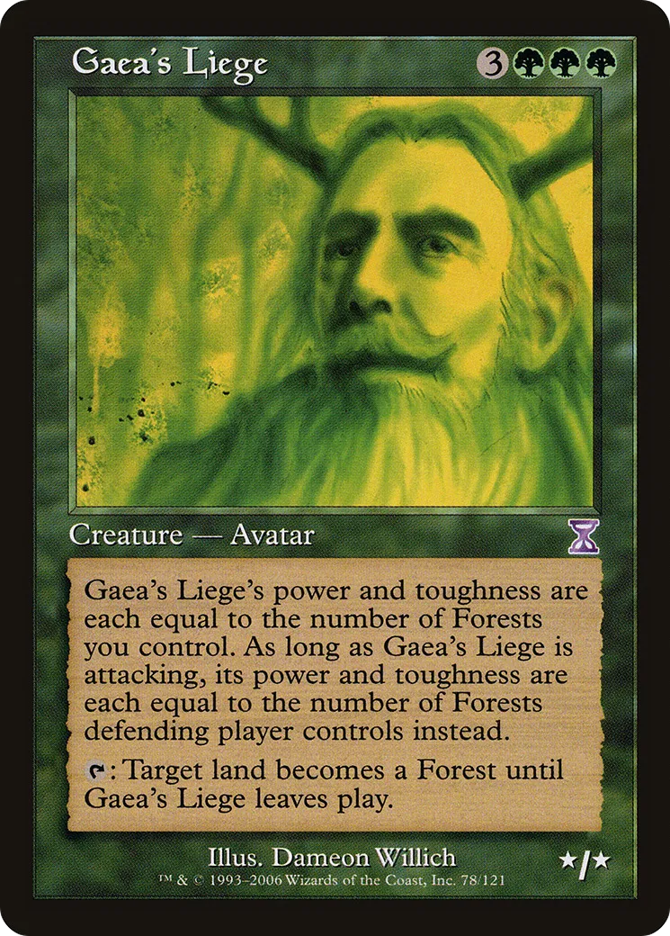 Gaea's Liege — Time Spiral Timeshifted — Magic: The Gathering