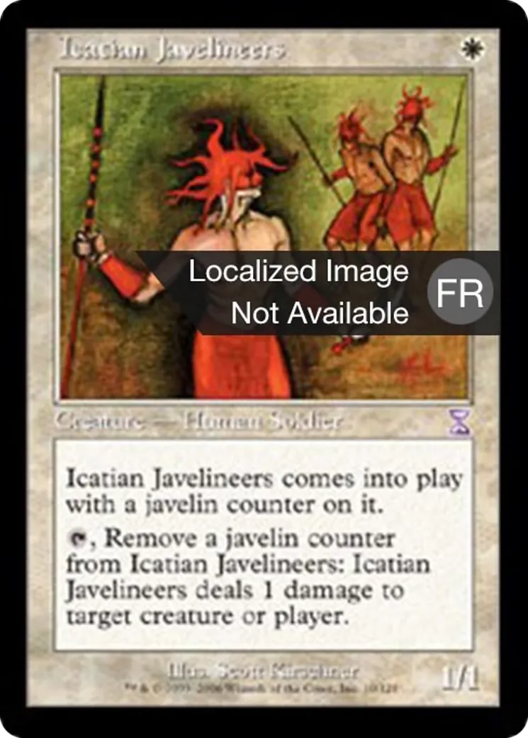 Javeliniers icatians — Time Spiral Timeshifted — Magic: The Gathering