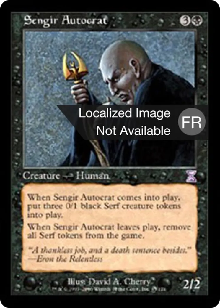 Autocrate sengien — Time Spiral Timeshifted — Magic: The Gathering