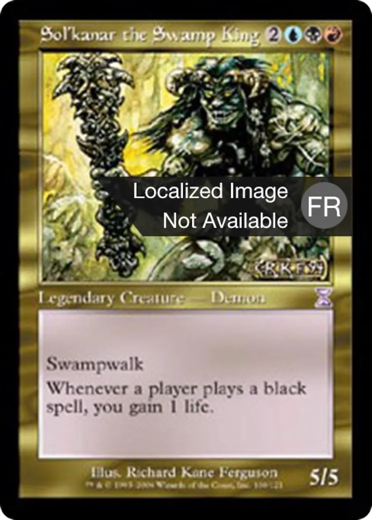 Sol'kanar le roi des marais — Time Spiral Timeshifted — Magic: The Gathering