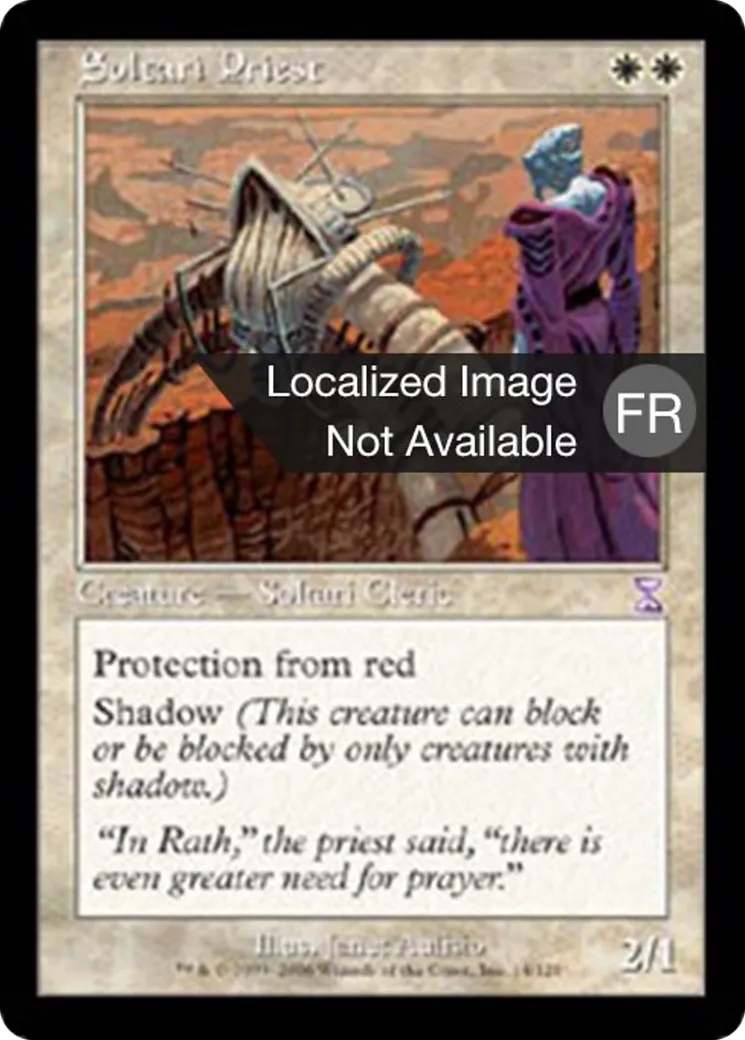 Prêtre soltari — Time Spiral Timeshifted — Magic: The Gathering