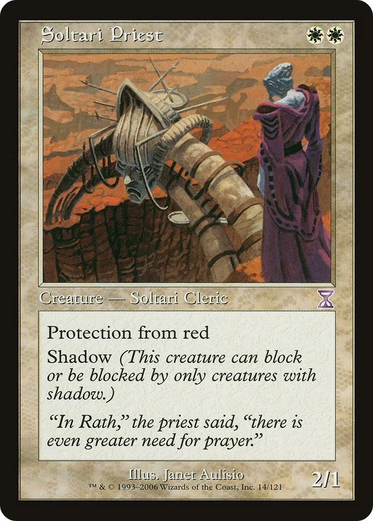 Soltari Priest from Time Spiral Timeshifted - Magic: The Gathering