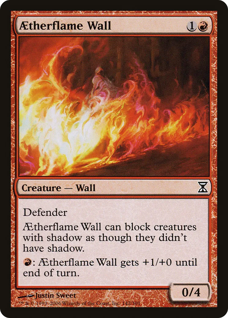 Aetherflame Wall — Time Spiral — Magic: The Gathering