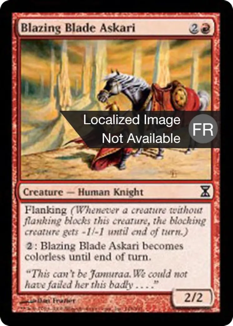Askari de la lame brûlante — Time Spiral — Magic: The Gathering