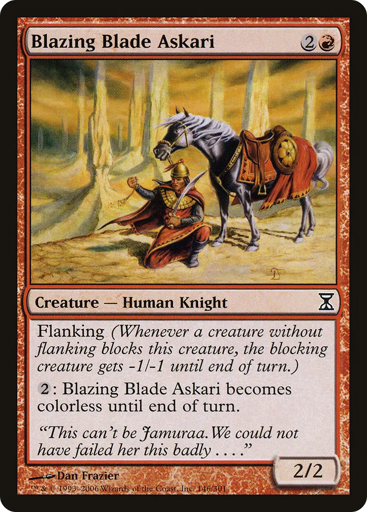 Blazing Blade Askari — Time Spiral — Magic: The Gathering