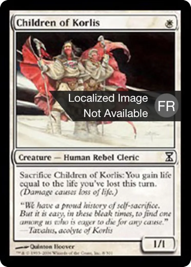 Enfants de Korlis — Time Spiral — Magic: The Gathering