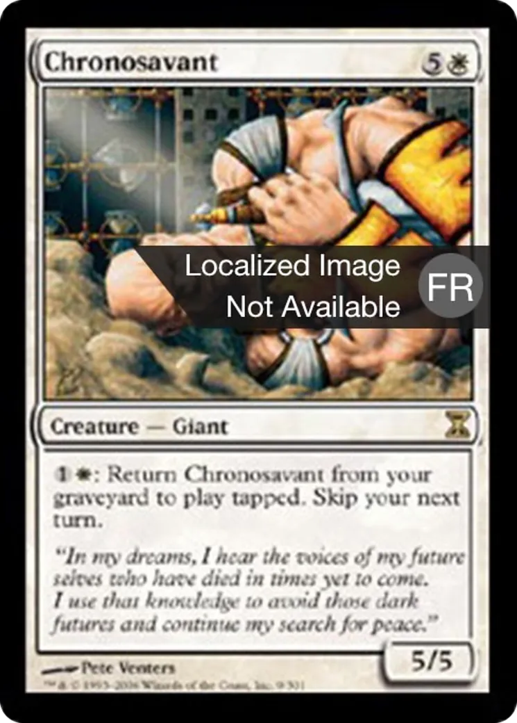 Chronosavant — Time Spiral — Magic: The Gathering