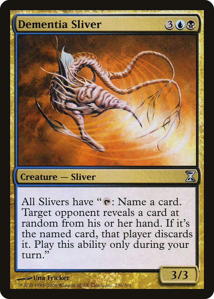 Dementia Sliver from Time Spiral - Magic: The Gathering