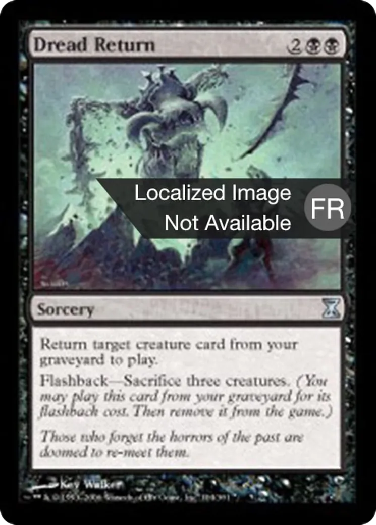 Retour de l'effroi — Time Spiral — Magic: The Gathering