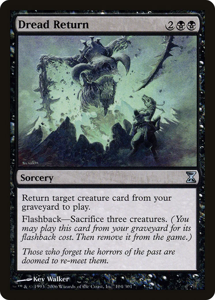 Dread Return — Time Spiral — Magic: The Gathering