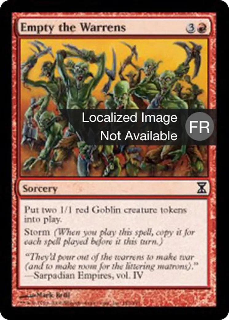 Évacuation des terriers — Time Spiral — Magic: The Gathering