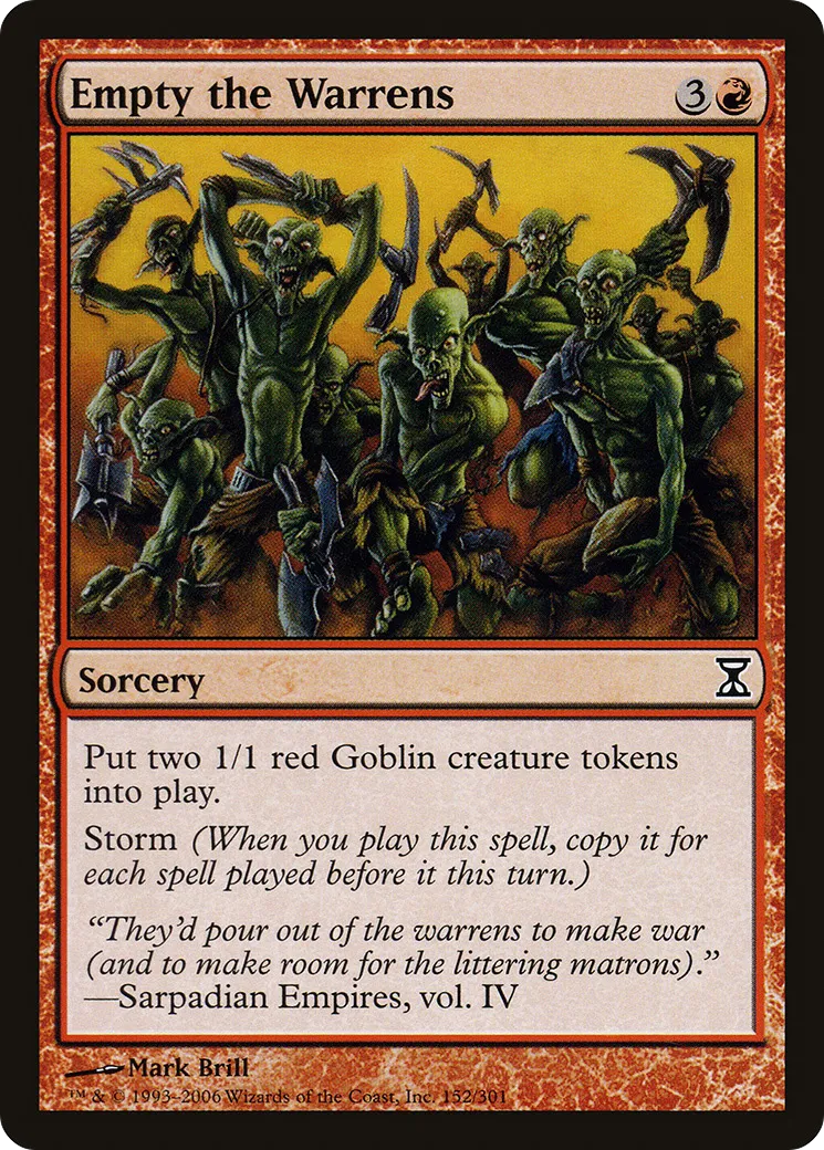 Évacuation des terriers — Time Spiral — Magic: The Gathering