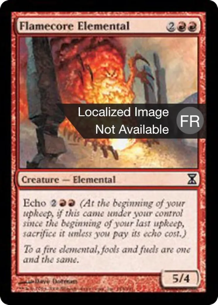 Élémental au cœur de feu — Time Spiral — Magic: The Gathering