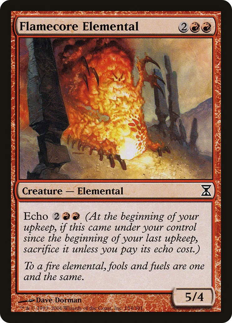 Flamecore Elemental — Time Spiral — Magic: The Gathering