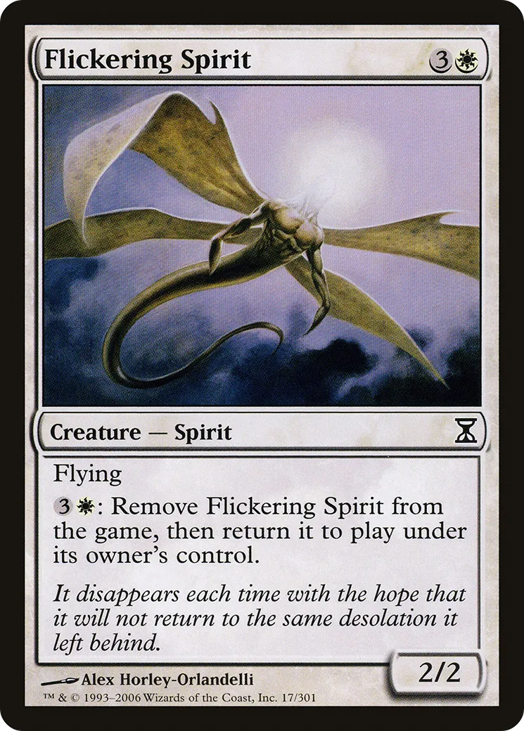 Flickering Spirit — Time Spiral — Magic: The Gathering
