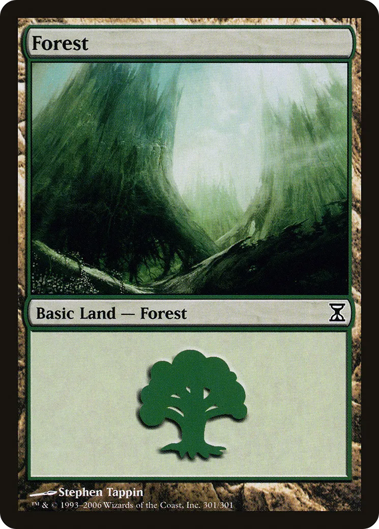 Forest — Time Spiral — Magic: The Gathering