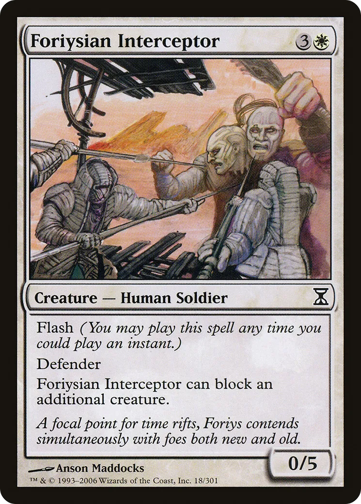 Foriysian Interceptor — Time Spiral — Magic: The Gathering