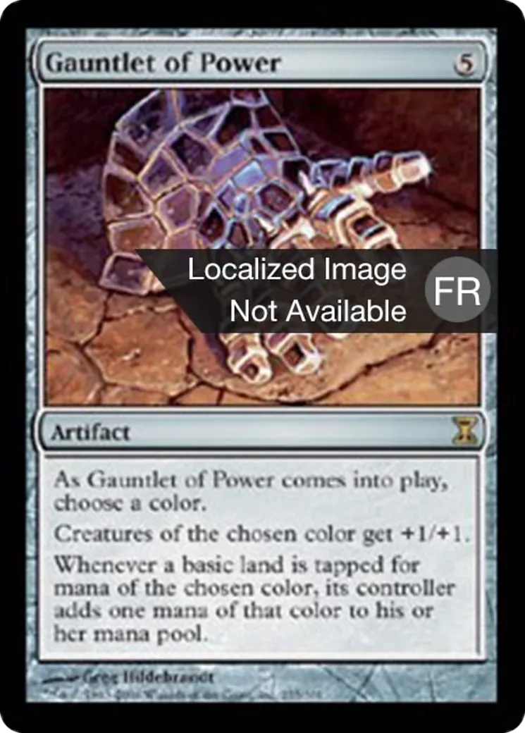 Gantelet de pouvoir — Time Spiral — Magic: The Gathering