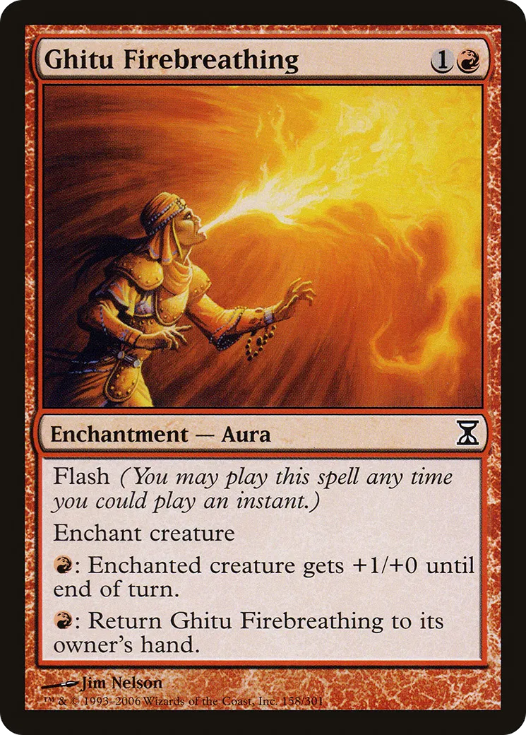 Ghitu Firebreathing — Time Spiral — Magic: The Gathering