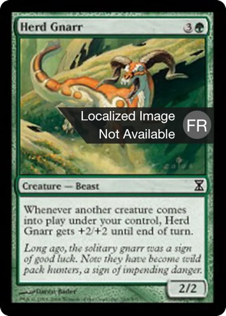 Gnarr de troupeau — Time Spiral — Magic: The Gathering