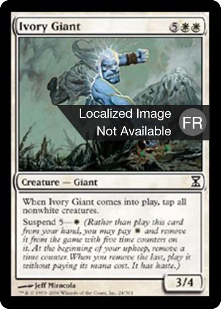 Géant d'ivoire — Time Spiral — Magic: The Gathering