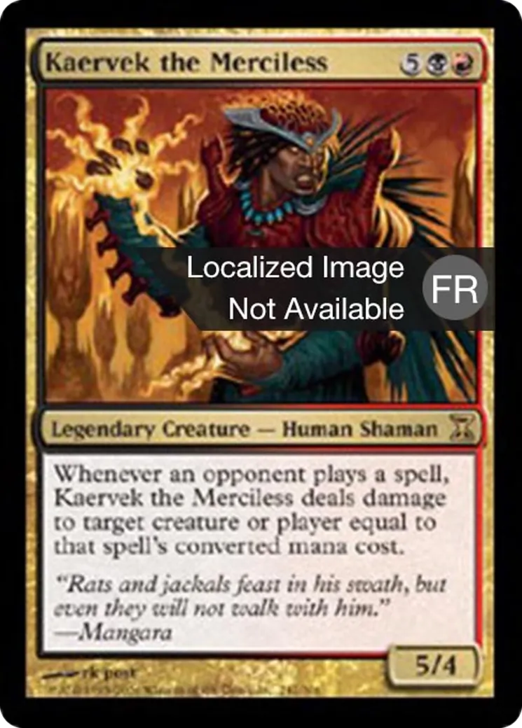 Kaervek l'impitoyable — Time Spiral — Magic: The Gathering