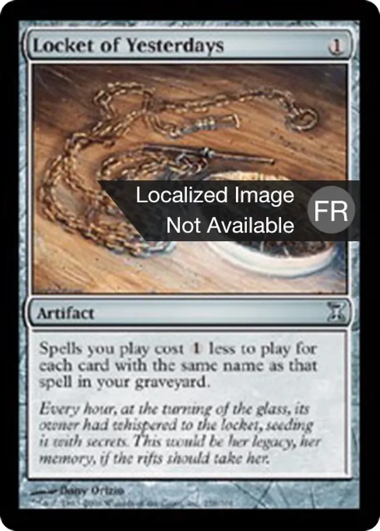 Médaillon des hiers envolés — Time Spiral — Magic: The Gathering