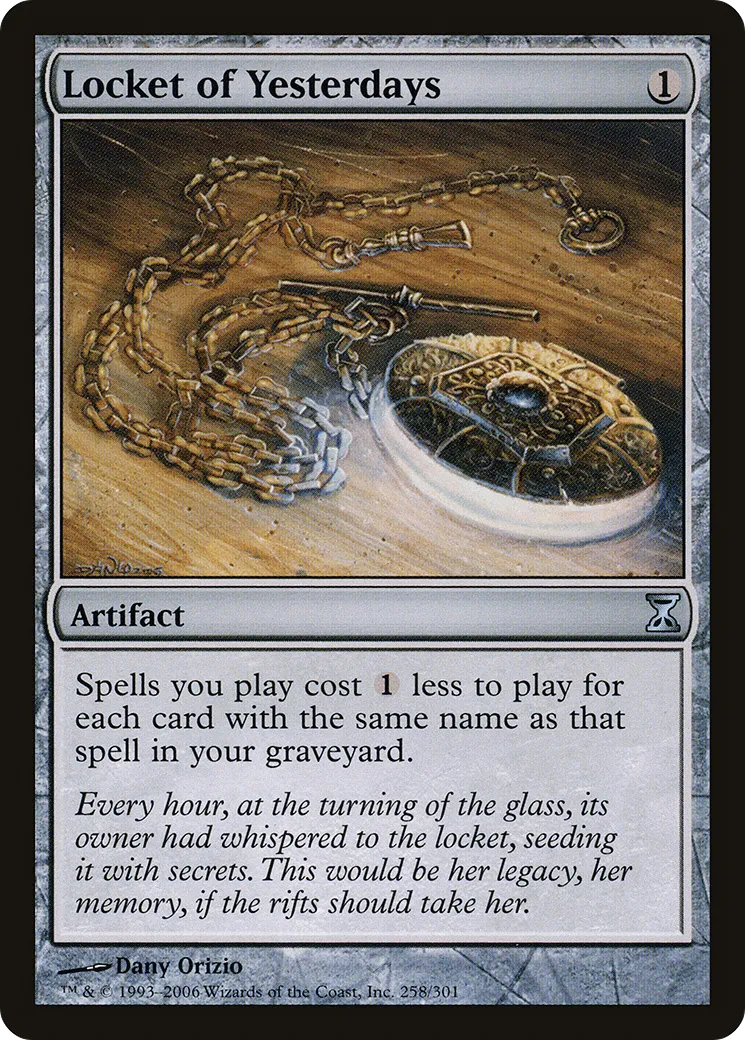 Médaillon des hiers envolés — Time Spiral — Magic: The Gathering