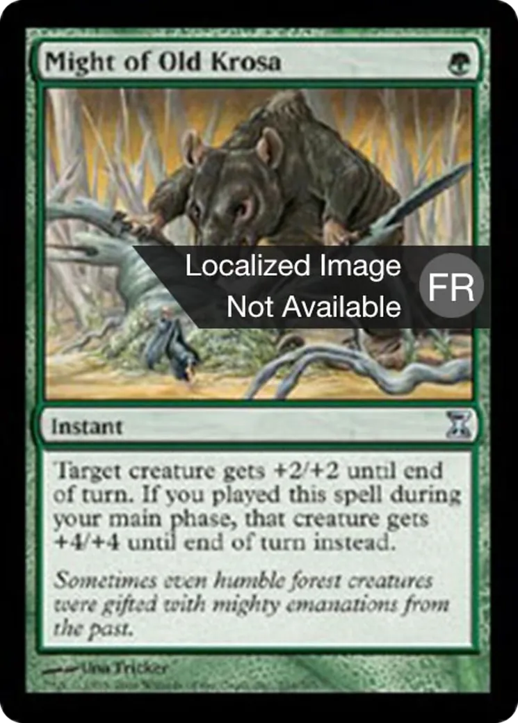 Puissance de l'ancienne Krosia — Time Spiral — Magic: The Gathering