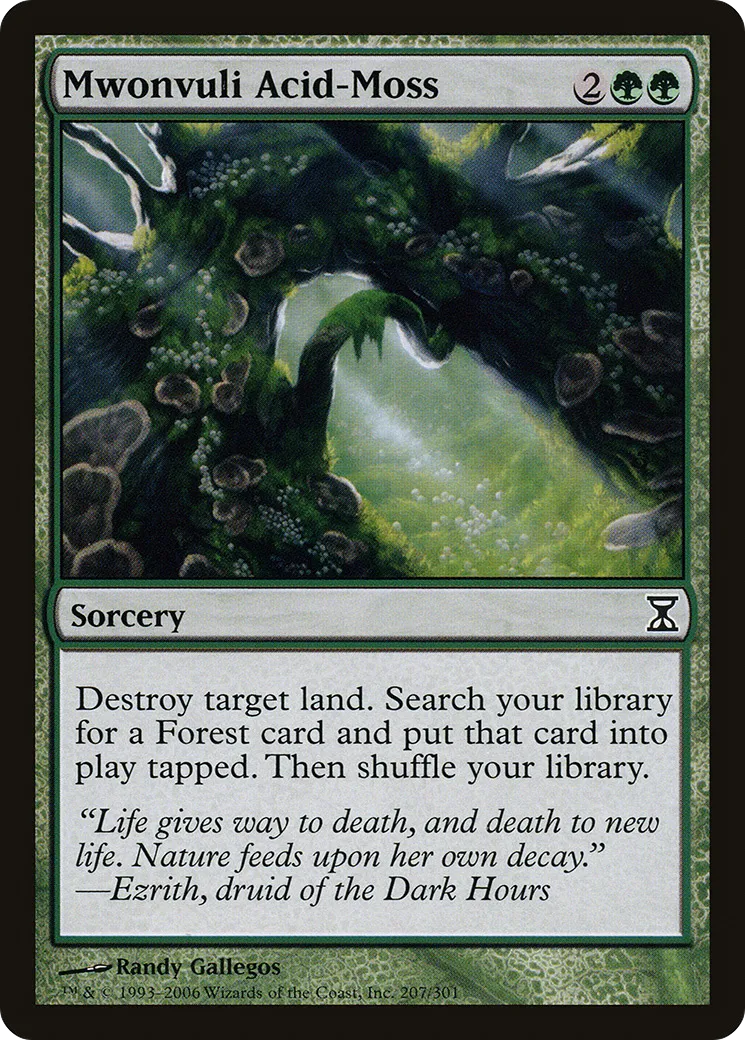 Mwonvuli Acid-Moss — Time Spiral — Magic: The Gathering