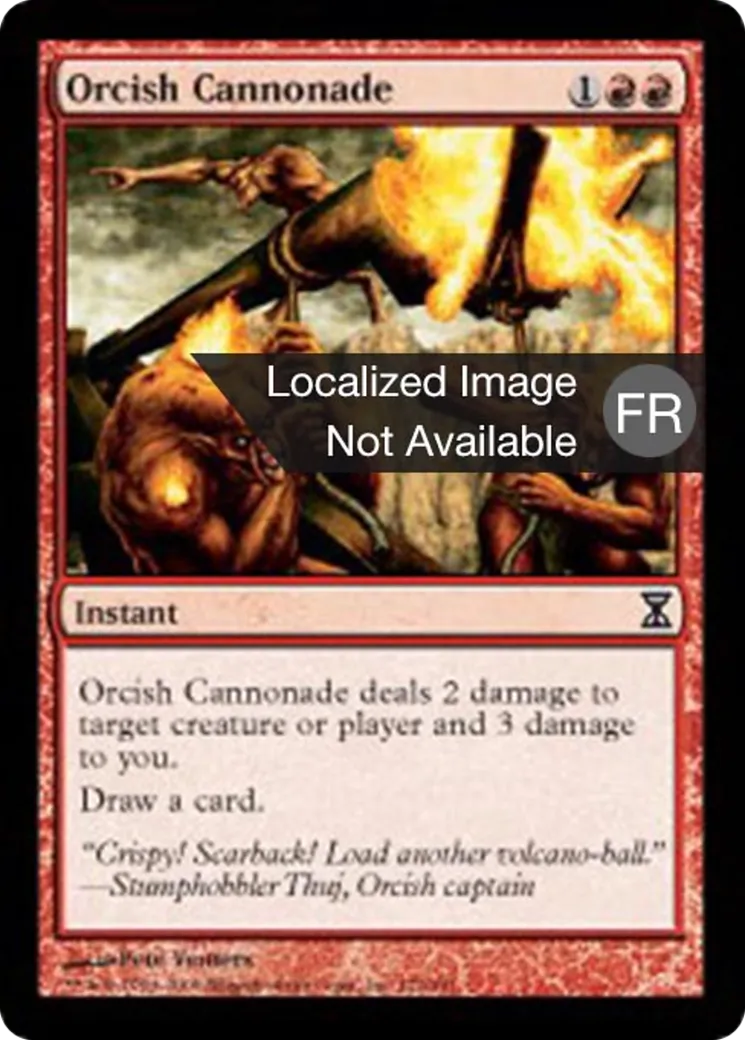Canonnade orque — Time Spiral — Magic: The Gathering