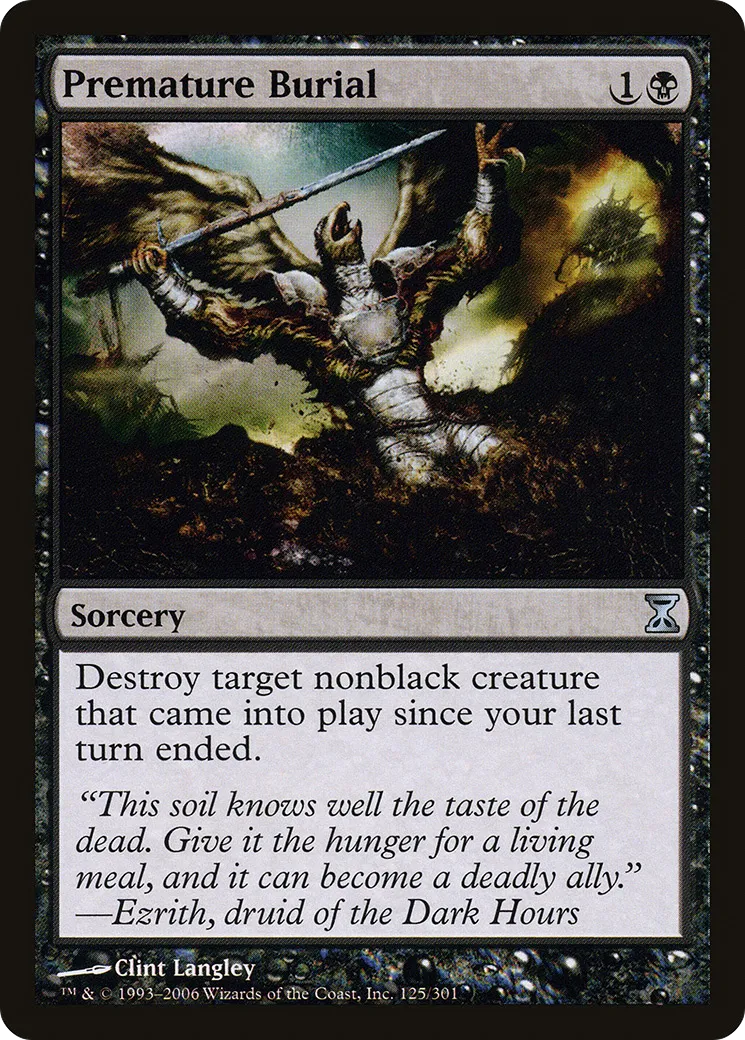 Premature Burial — Time Spiral — Magic: The Gathering