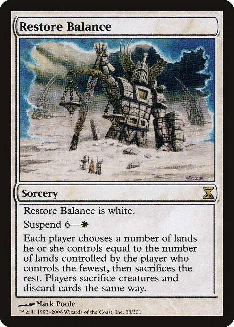 Restore Balance — Time Spiral — Magic: The Gathering