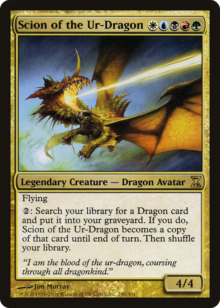 Scion de l'Ur-Dragon — Time Spiral — Magic: The Gathering