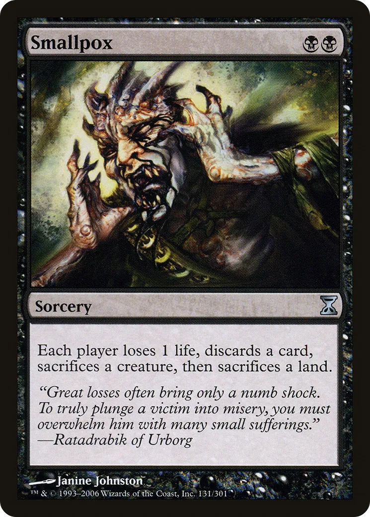 Smallpox — Time Spiral — Magic: The Gathering