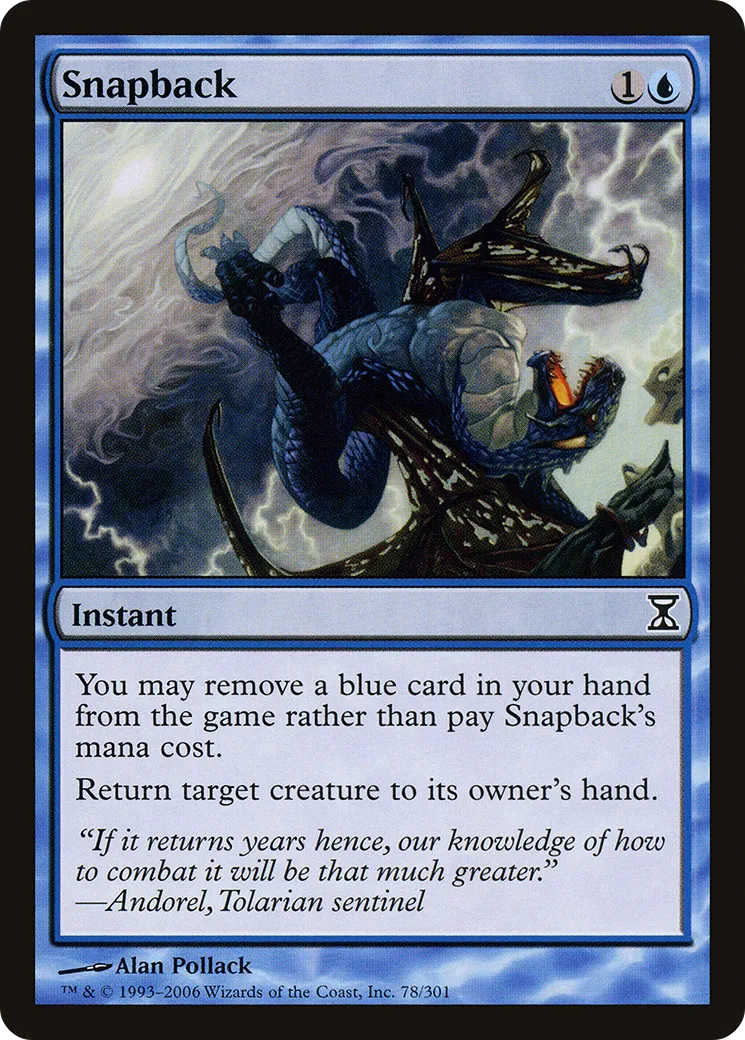 Snapback — Time Spiral — Magic: The Gathering