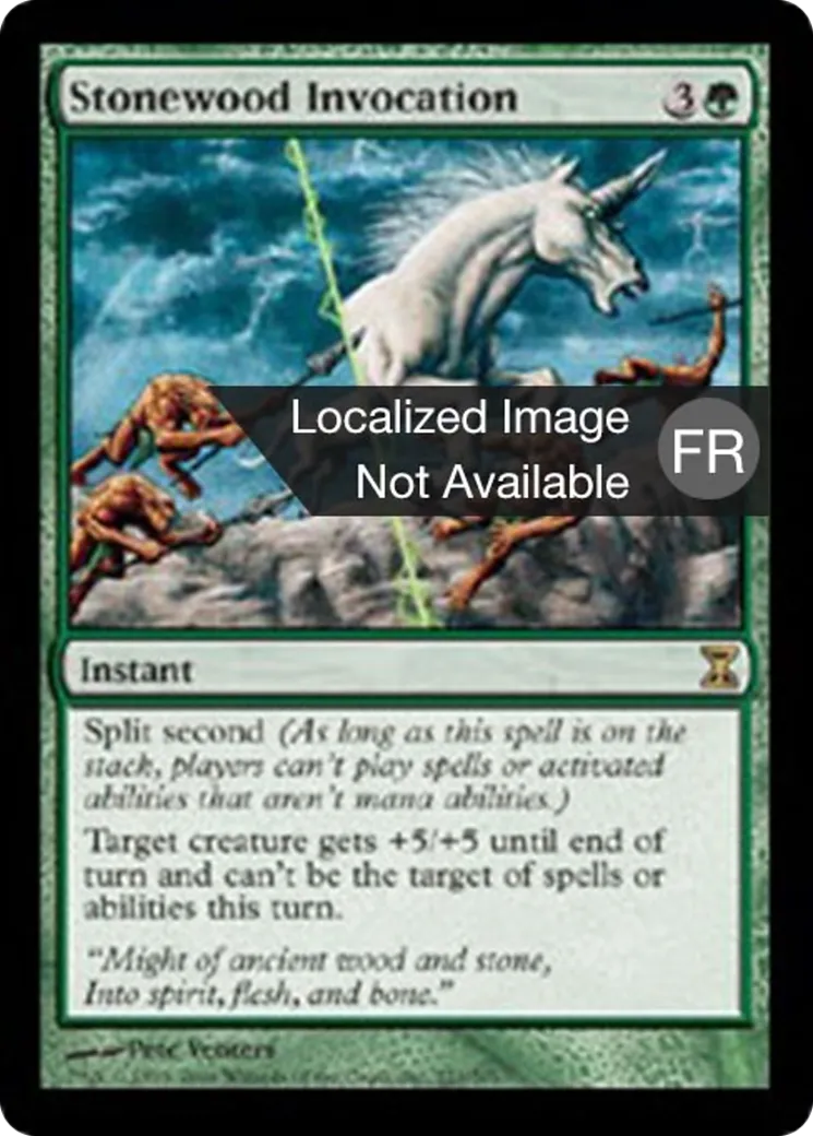 Invocation de pierrebois — Time Spiral — Magic: The Gathering