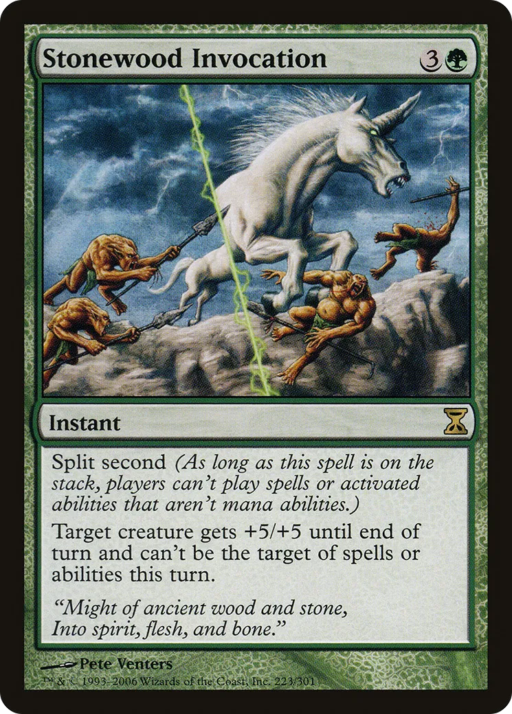 Invocation de pierrebois — Time Spiral — Magic: The Gathering
