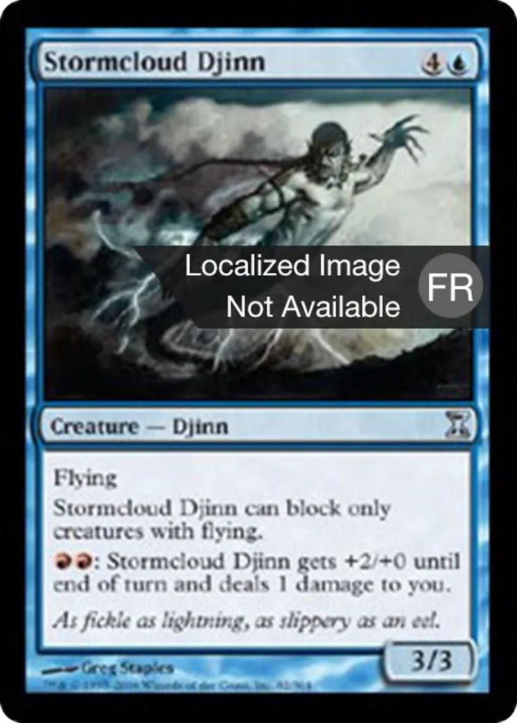 Djinn des nuées de tempête — Time Spiral — Magic: The Gathering