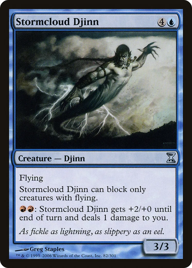 Stormcloud Djinn — Time Spiral — Magic: The Gathering