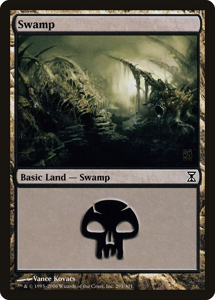 Swamp — Time Spiral — Magic: The Gathering