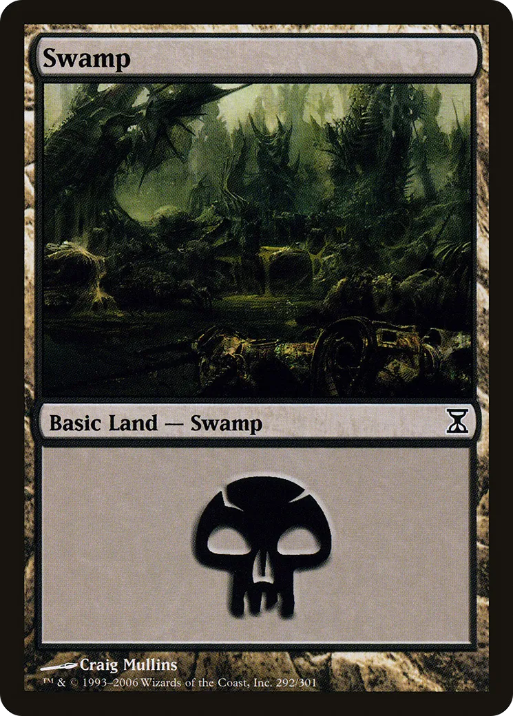 Swamp — Time Spiral — Magic: The Gathering