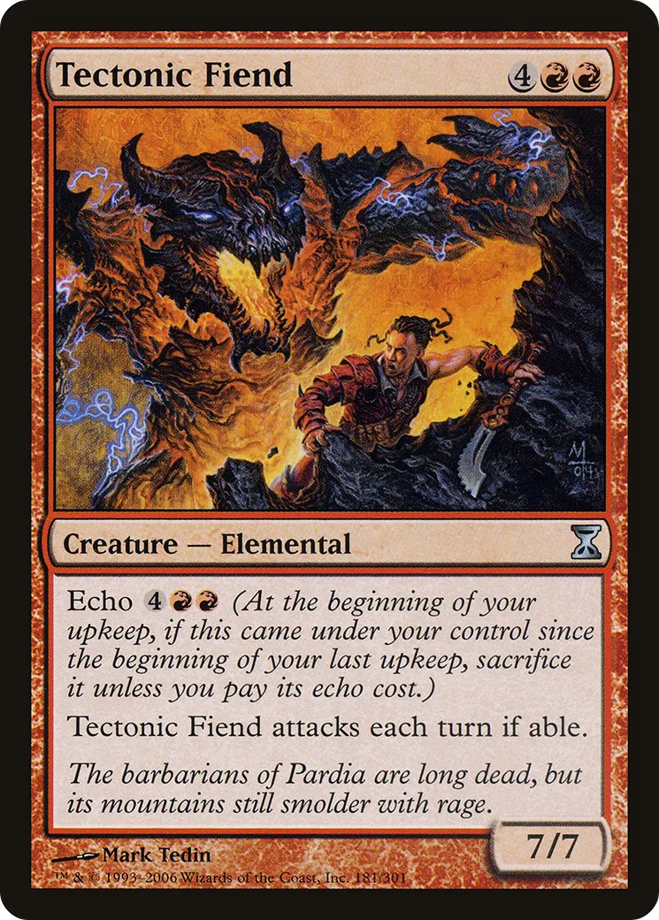 Tectonic Fiend — Time Spiral — Magic: The Gathering