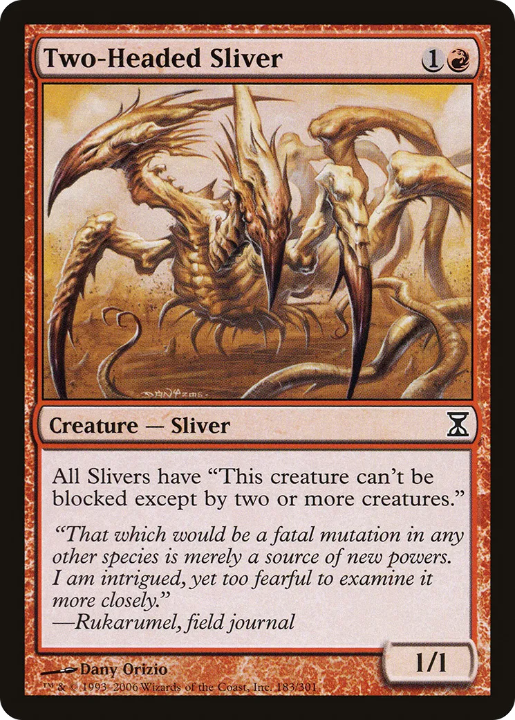 Two-Headed Sliver — Time Spiral — Magic: The Gathering